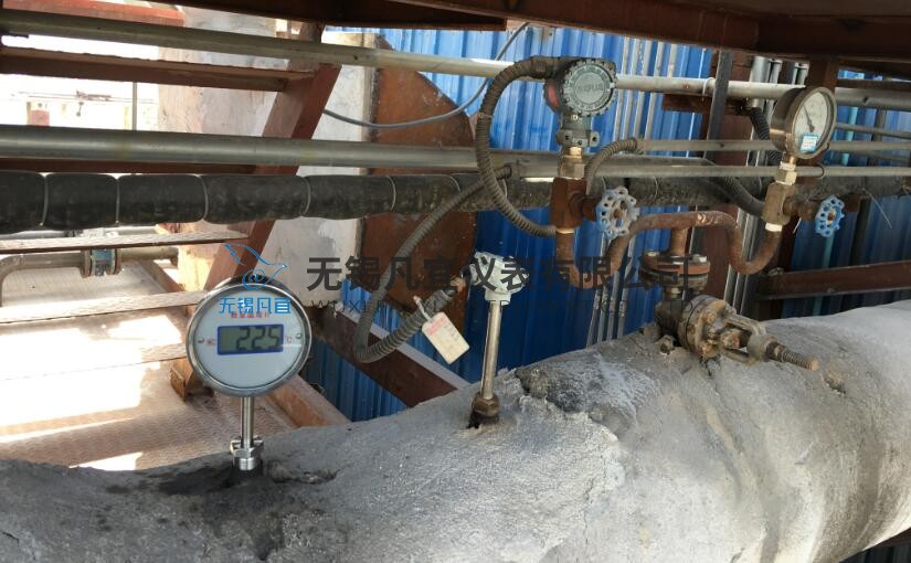 張家港天然氣鍋爐用雙金屬溫度計，熱電阻現場