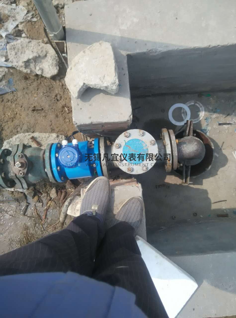 寧波某化工分體式電磁流量計現場
